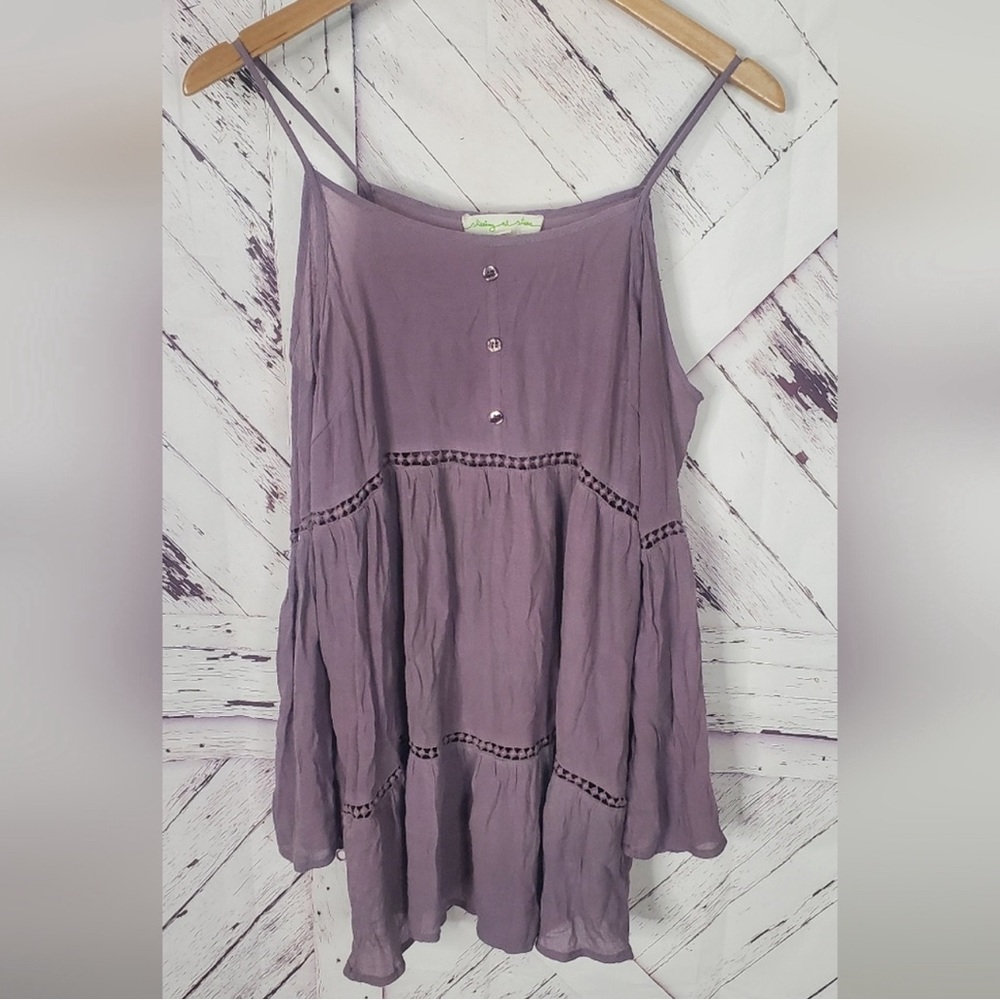 Anthropologie Starring at Stars Cold Shoulder Top